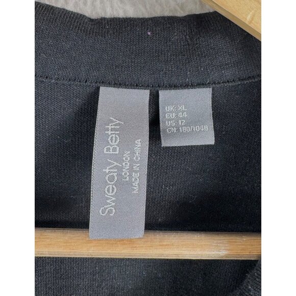 Sweaty Betty Henley Romper Playsuit Shorts black athleisure XL - Picture 2 of 8